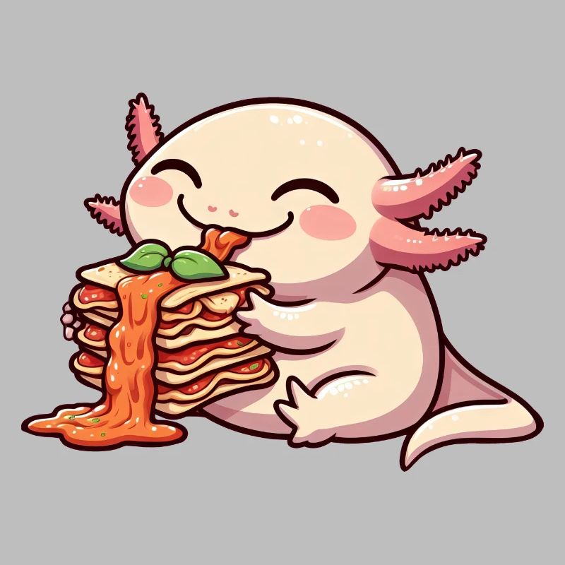 Axolotl Eats Lasagna Comic