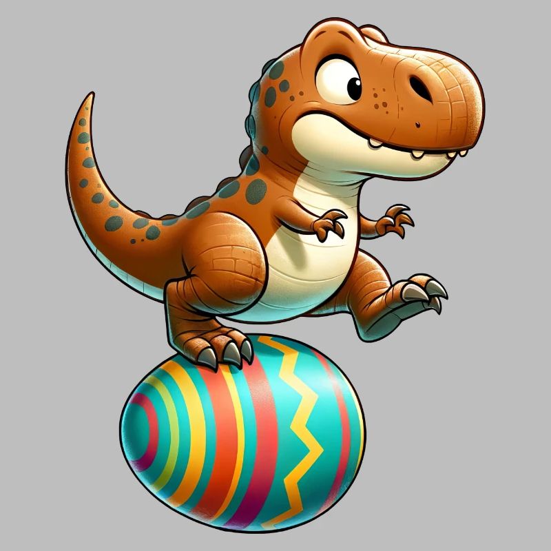 Dancing T-Rex, Easter Eggshell Fun