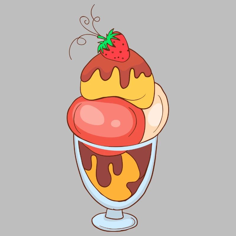 Eis Speiseeis Eiskrem Eiscreme Kugeleis Eisbecher