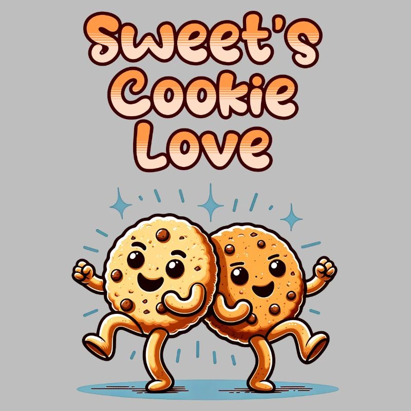 Biscuits mignons Biscuits sucrés Amour danser