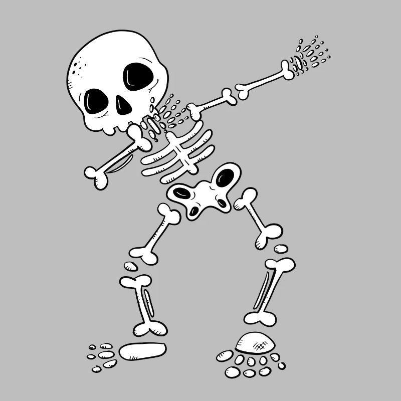 Funny Dab Dance Skeleton I Bones I Halloween