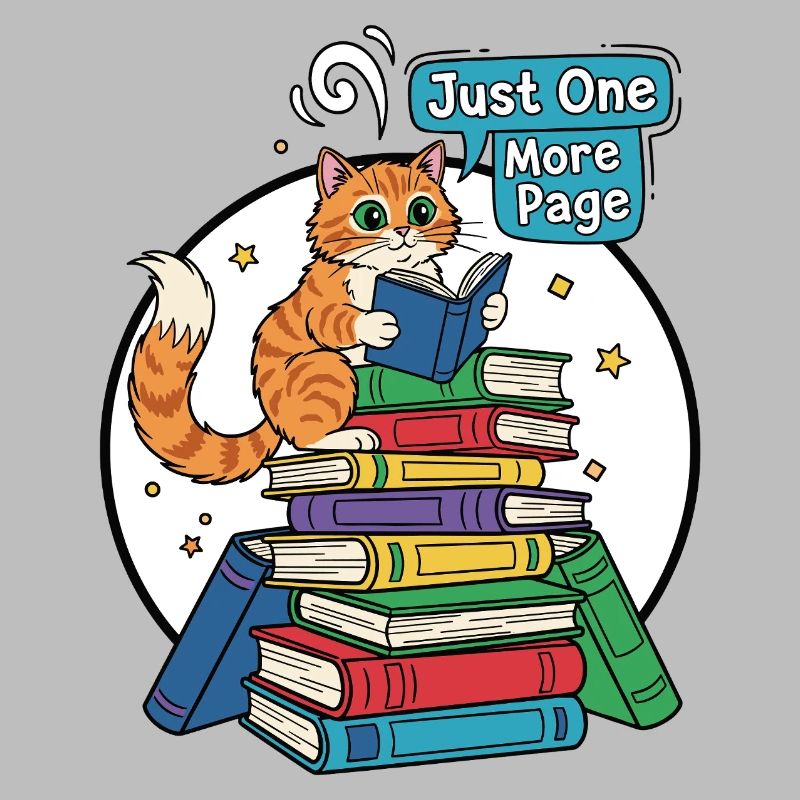 Cat reader: Just one more page
