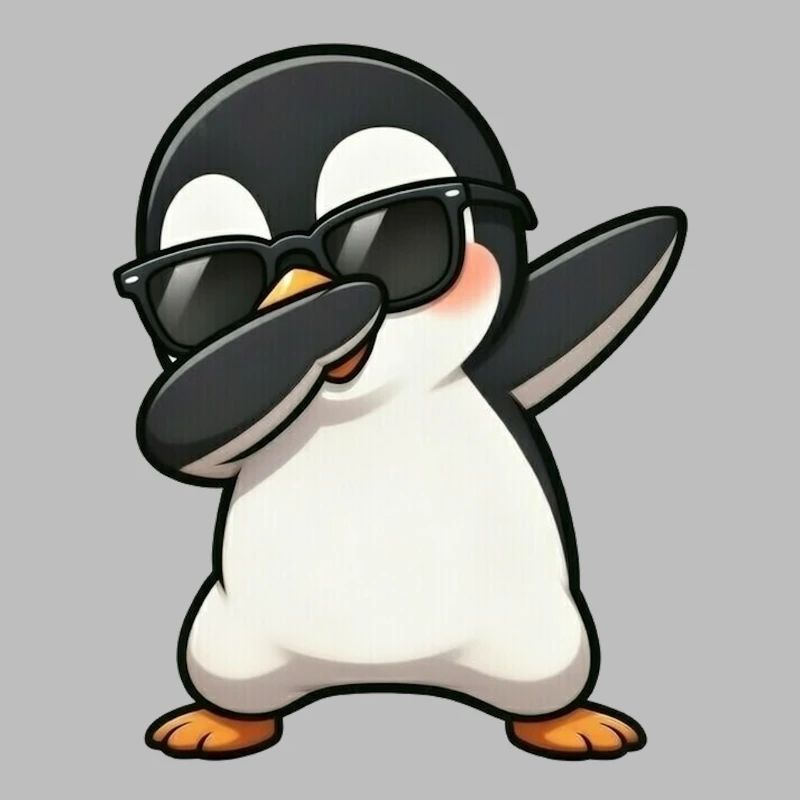 Dabbing Pinguin
