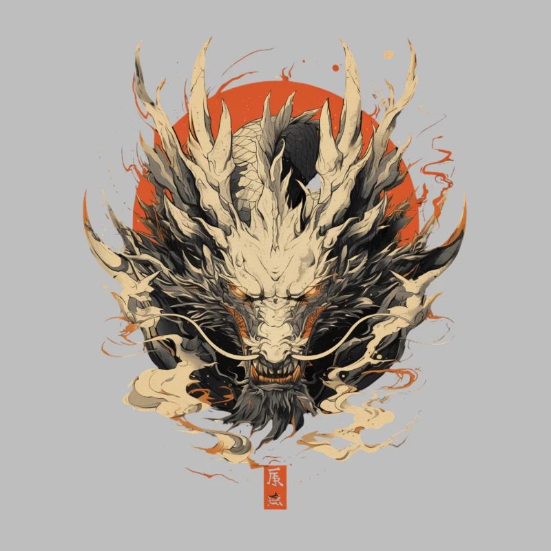 Dragon blanc chinois
