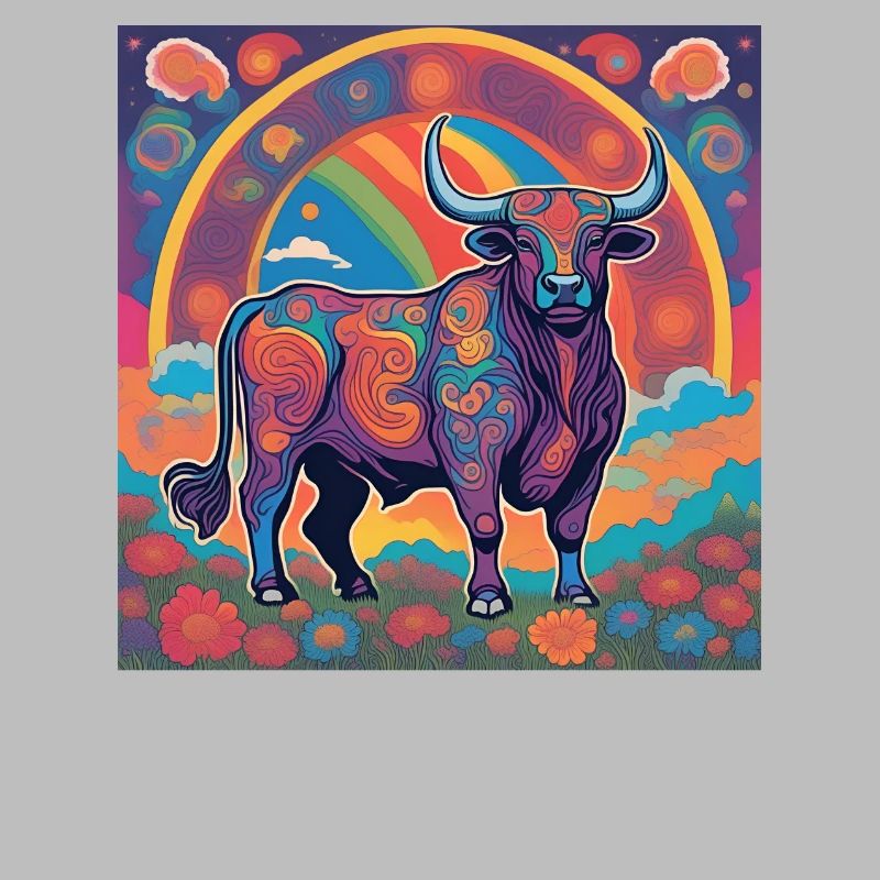 Stier Sternzeichen psychedelisch Geschenk