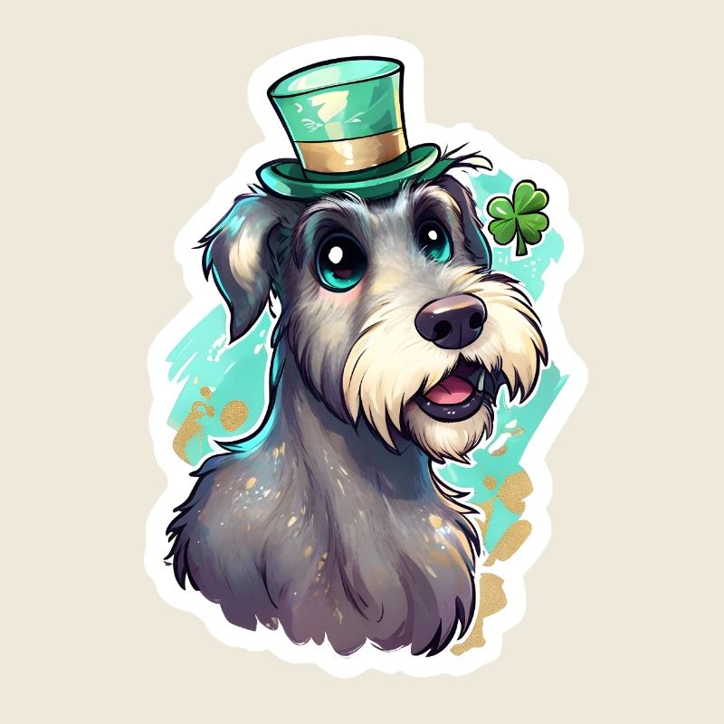 St. Patrick's Day Hund Geschenk