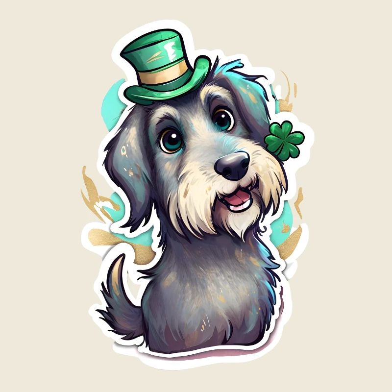 St. Patrick's Day Hund Geschenk