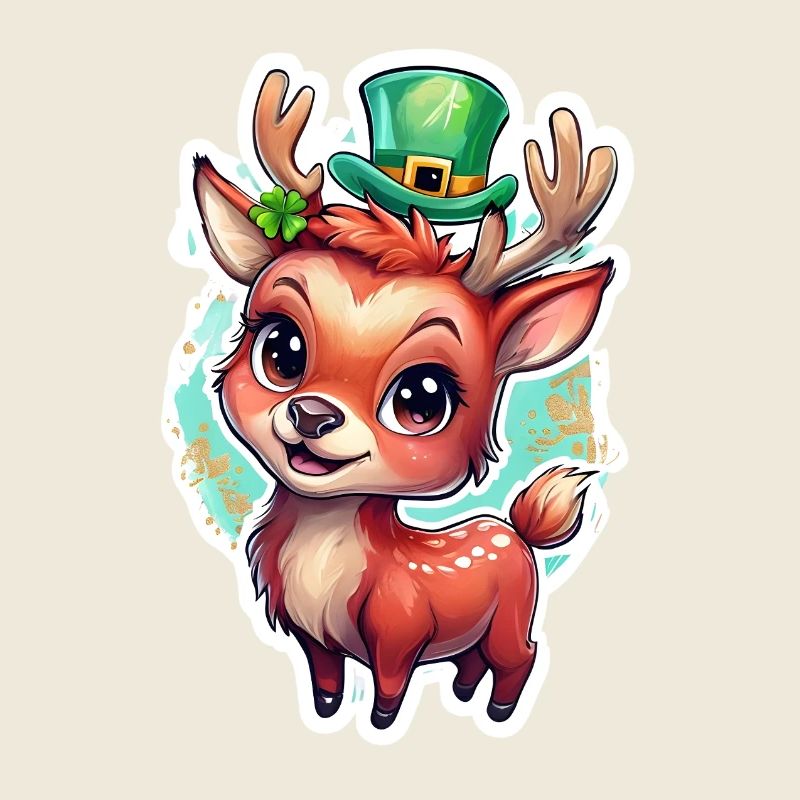 St. Patrick's Day Deer Gift