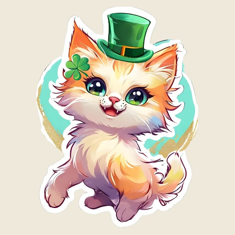Cadeau de chat pour la Saint-Patrick