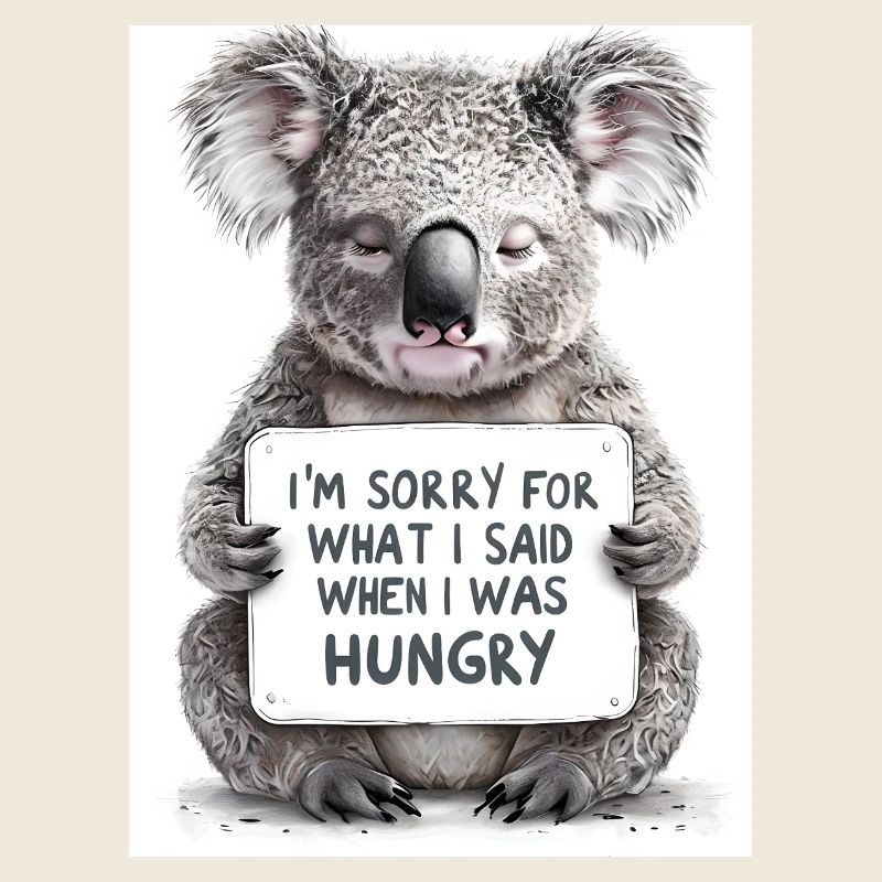Koala Australien Spruch Geschenkidee
