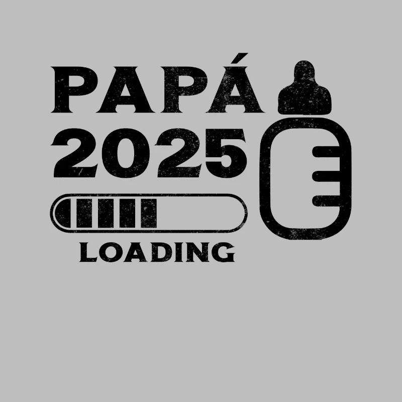 Papa 2025 Loading Geschenk Zukunft Vater