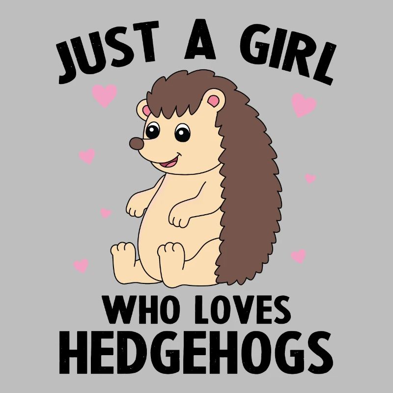 Nur ein Mädchen, das Igel liebt