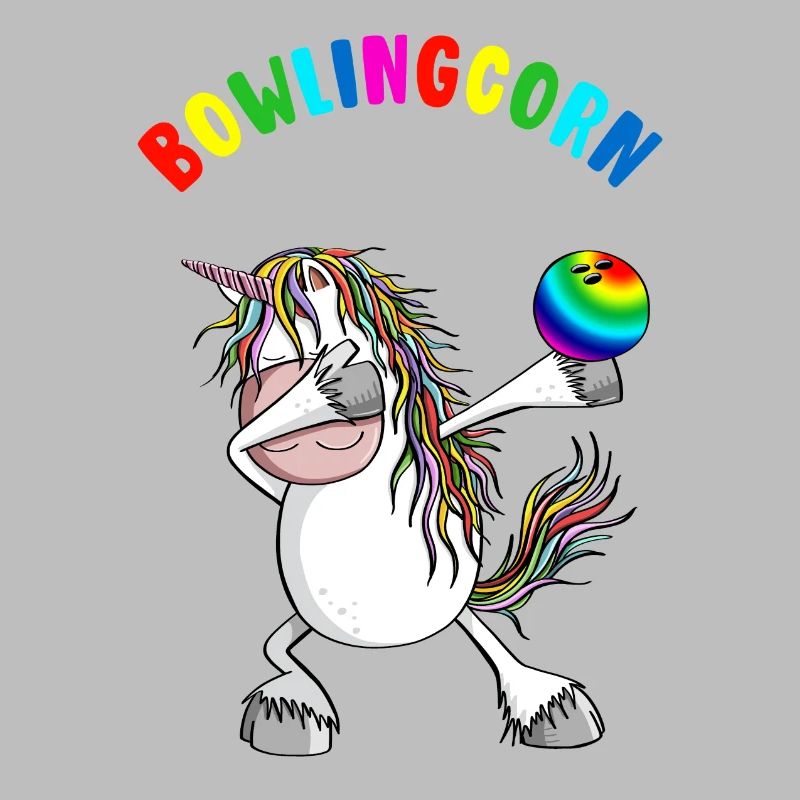Bowlingcorn - Dabbing Einhorn Beim Bowling - Dab
