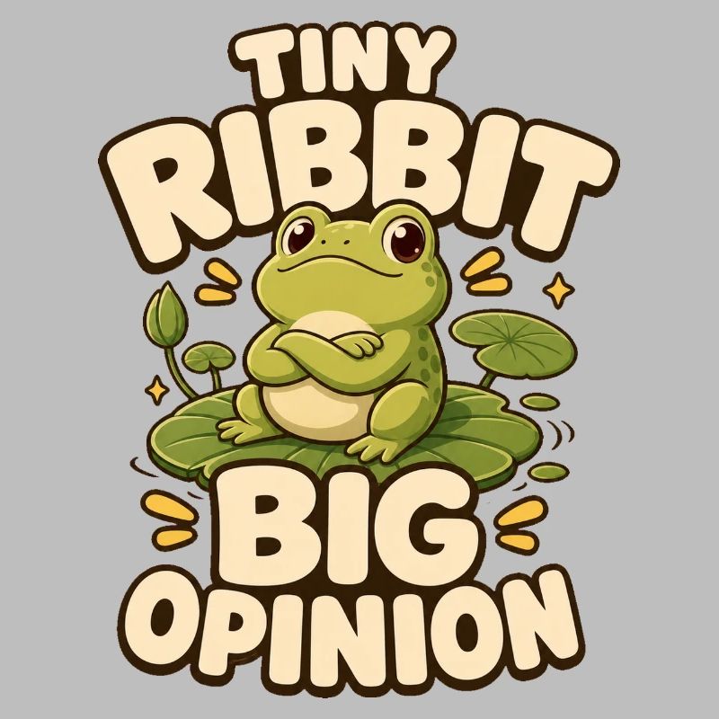 Tiny Ribbit Big Opinion Frog