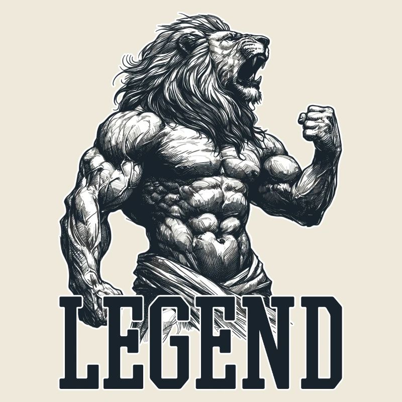 Legende Löwe Motivation Kämpfer Geschenk