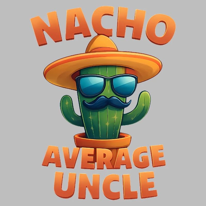 Nacho Average Uncle Cactus Design