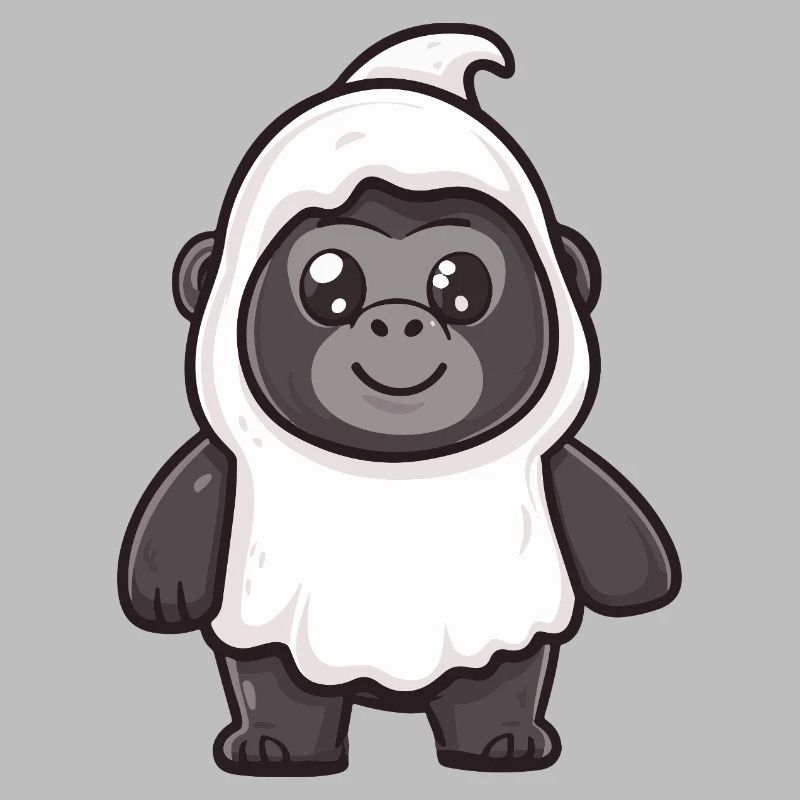 Gorilla Halloween Geist