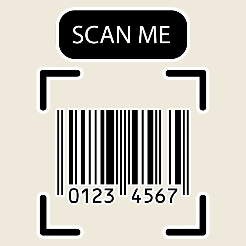 SCAN ME Barcode Funny Design