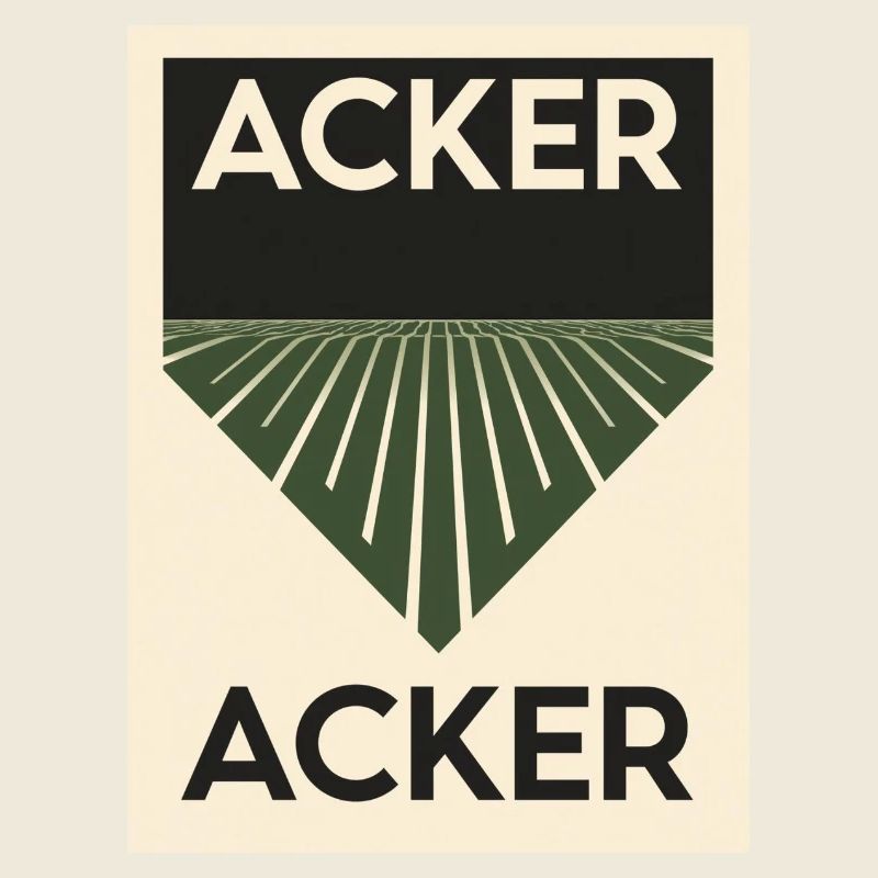 Acker minimalitisch 1930 Poster