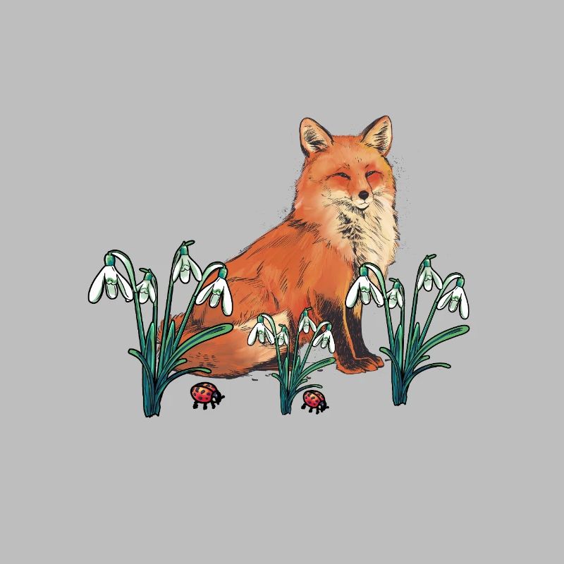 Fox Foxes Spring Spring Beginning Children