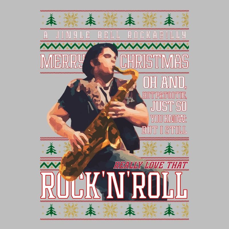Rockabilly Christmas Rock’n’Roll Pull de Noël Moche