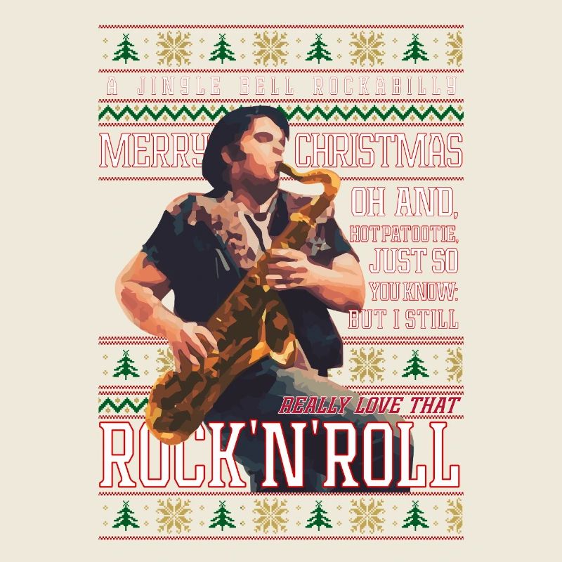 Rockabilly Christmas Rock’n’Roll Pull de Noël Moche