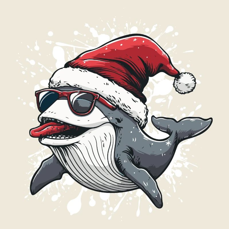 Whale Christmas Funny