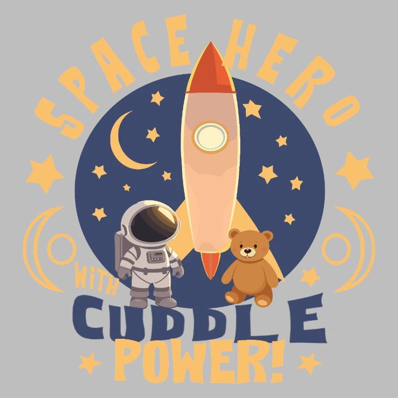 Astronaut with teddy bear