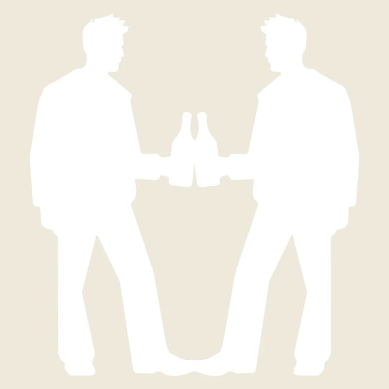 Drinking Team Silhouette Geburtstag