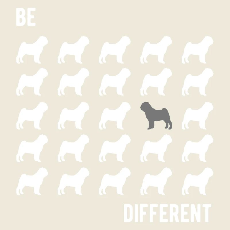 Pug Pugs Gift Gassi dog is different