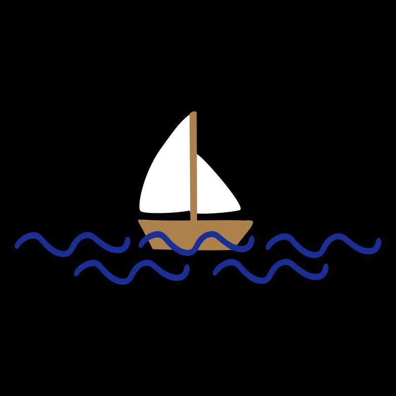Schiff mit Wellen