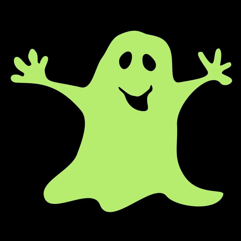 Monochrome ghost Halloween T-shirt