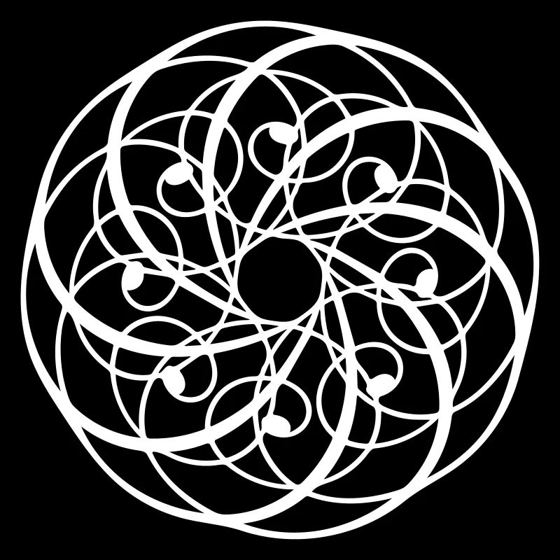 Forme de cercle vectoriel Mandala