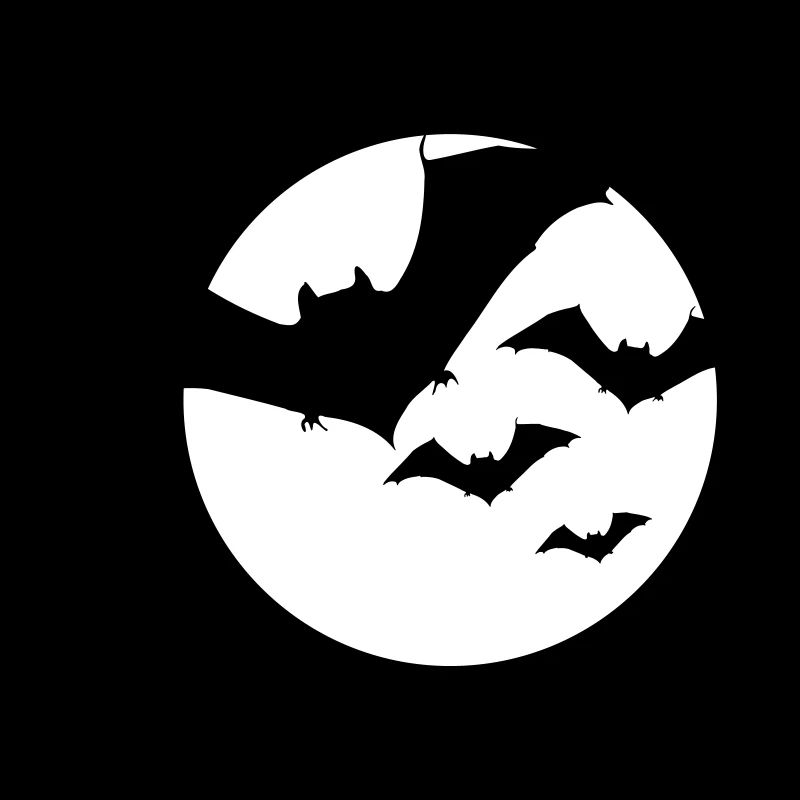 Halloween Fledermaus Schwarm 1c