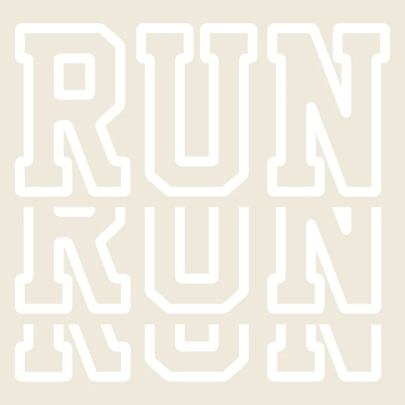 Run Run Run - Maillot de course - Marathon - Jogger