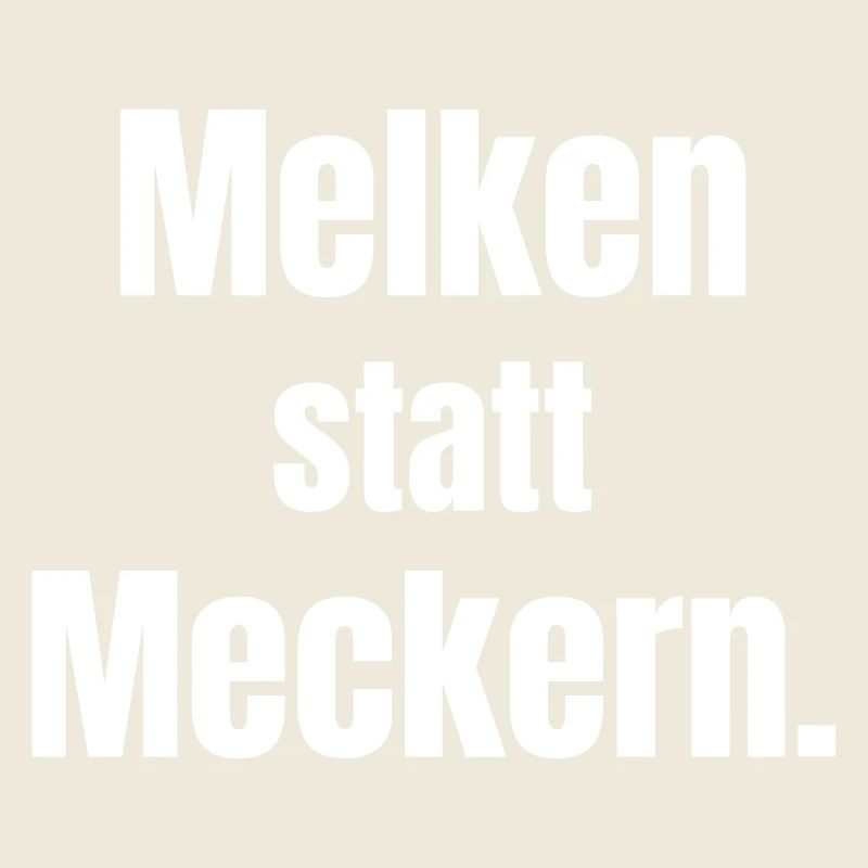 Milking instead of complaining.