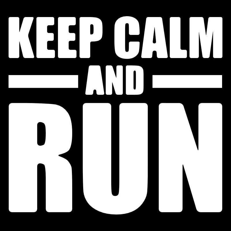 Keep Calm and Run - Jogging - T-Shirt de course - Sports