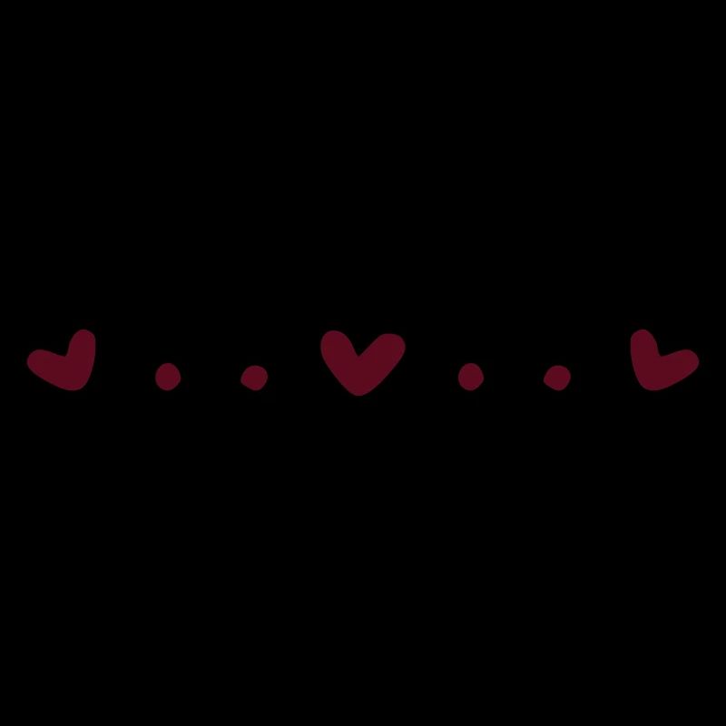 Hearts and dots line decoration