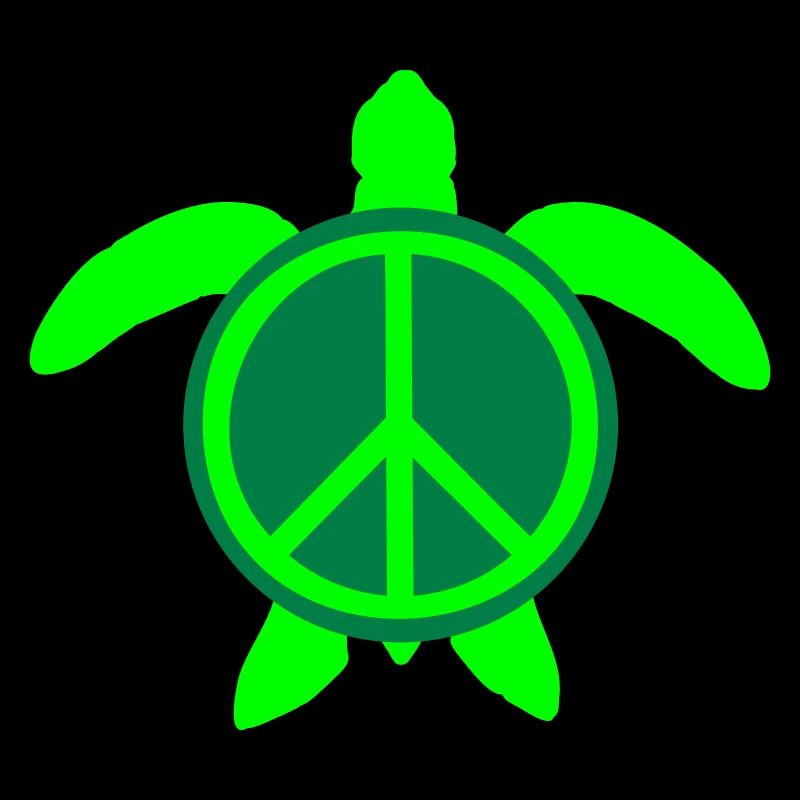 Water Turtle Peace Victory Peace Love Cute