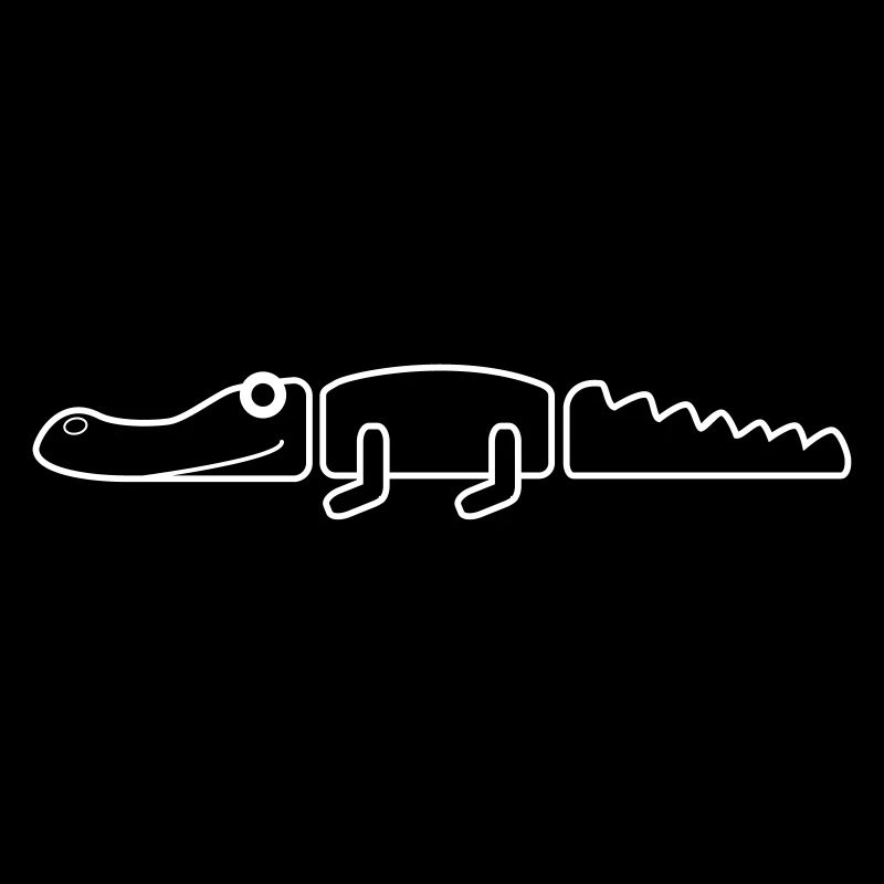 Crocodile simple outline