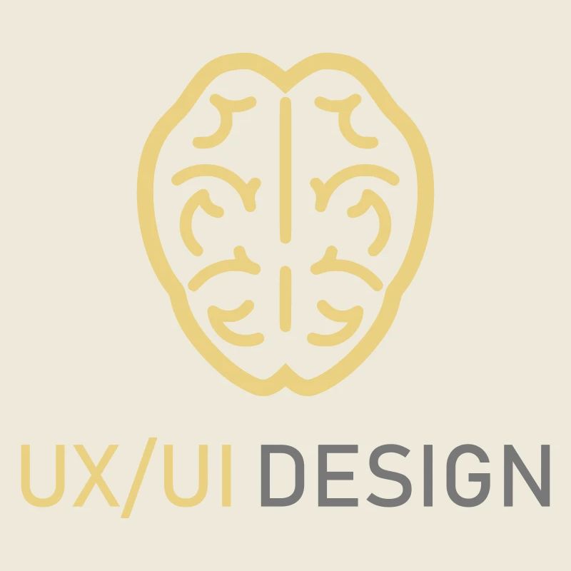 UX UI Design Logo Brain Thinking Programming