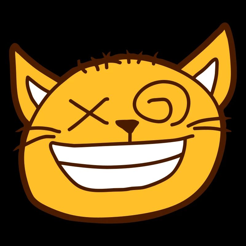 Insane Cat Squints Funny Crazy Grimace