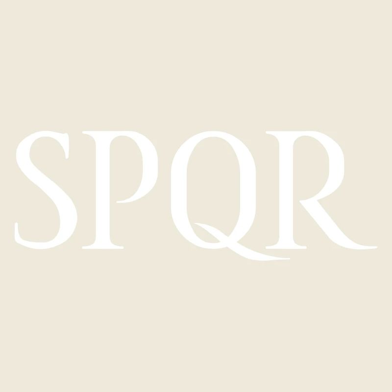 SPQR Lettering Vector Bright