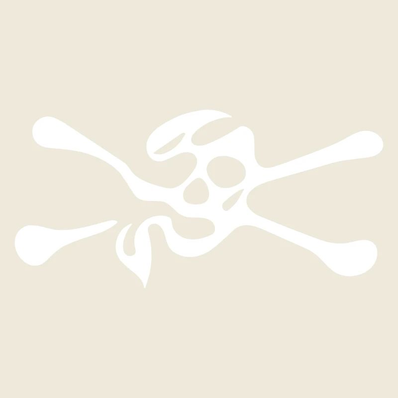 Schädel mit Knochen