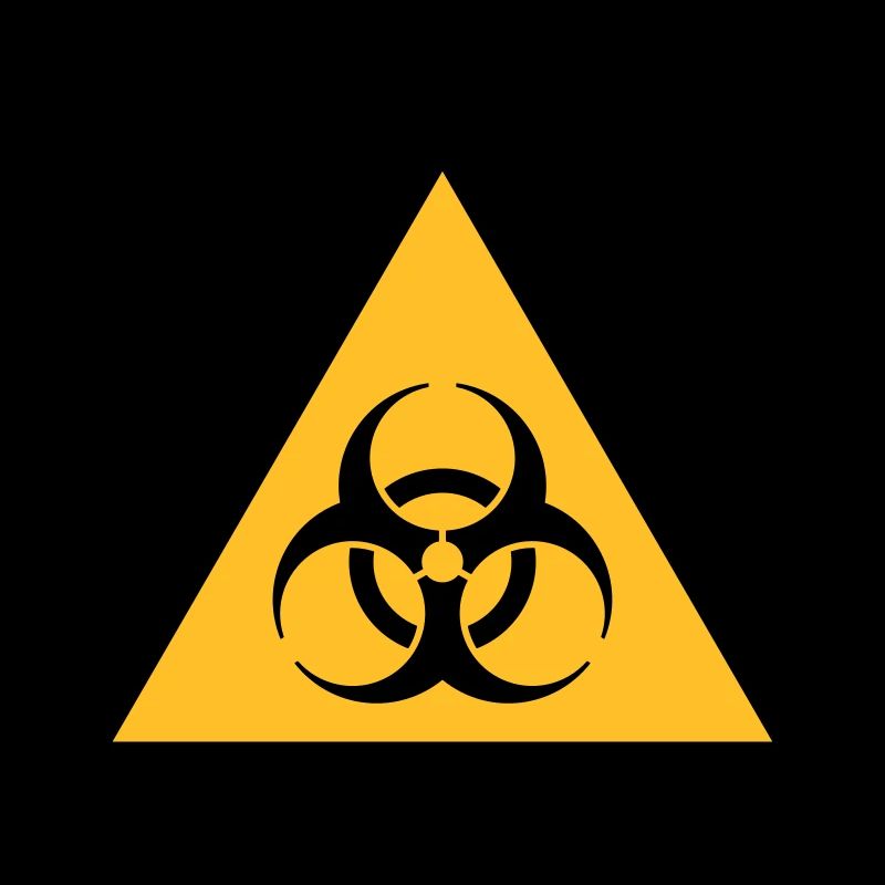 Symbole de danger - Biohazard (2 couleurs)
