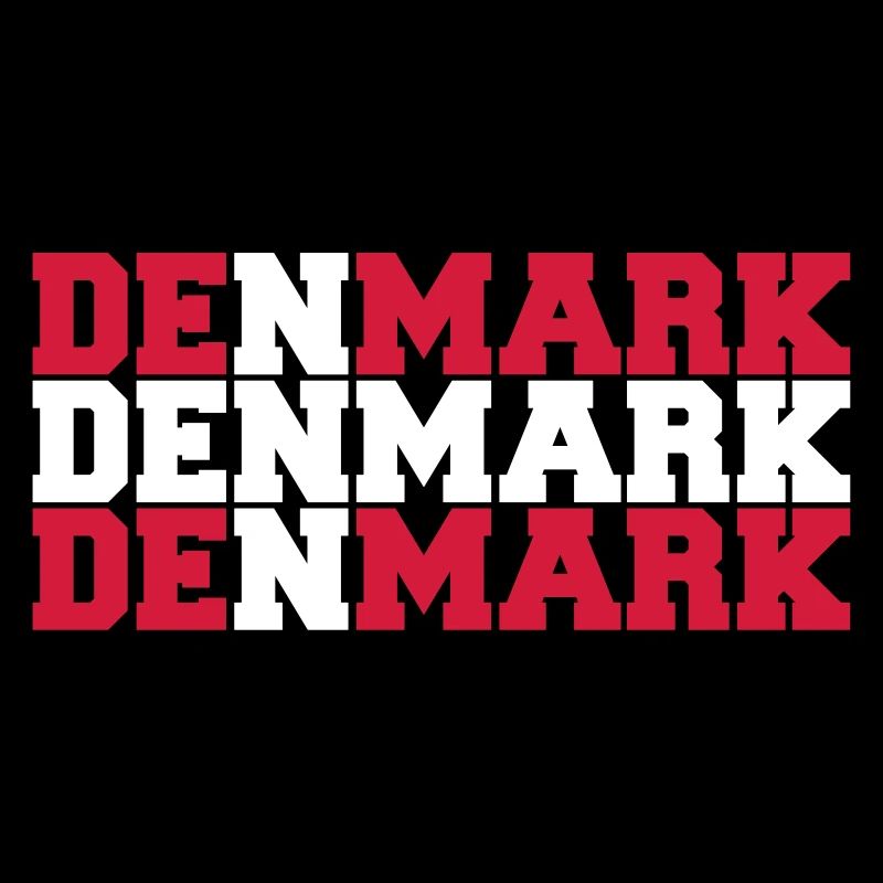 Denmark Danmark Flag Logo