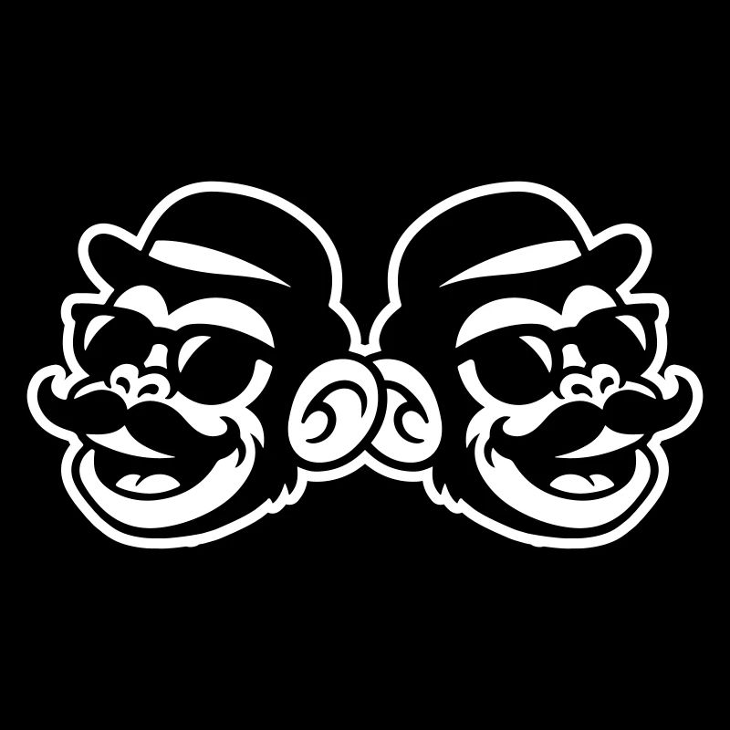 Monkey Mustache Funny