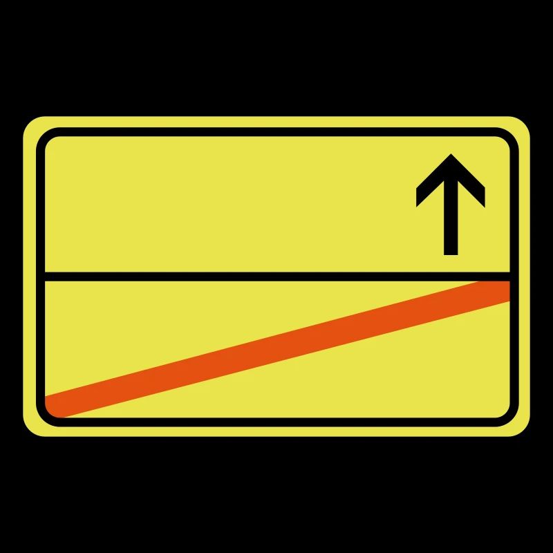 Ortsausgangsschild empty