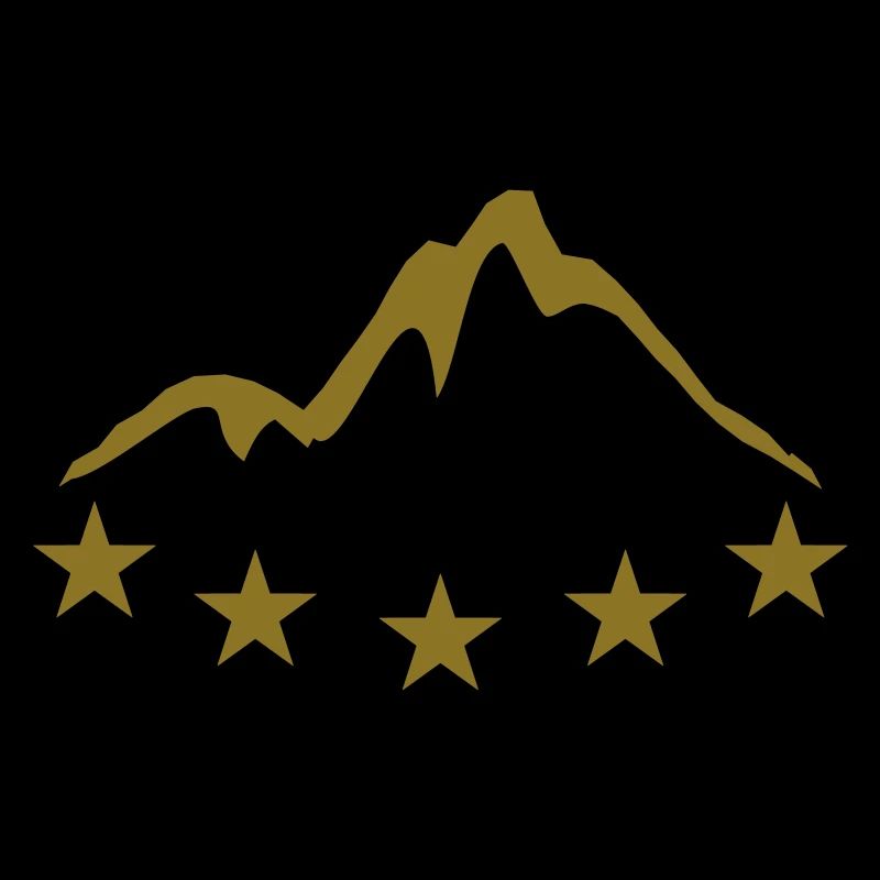 Logo star de belles montagnes