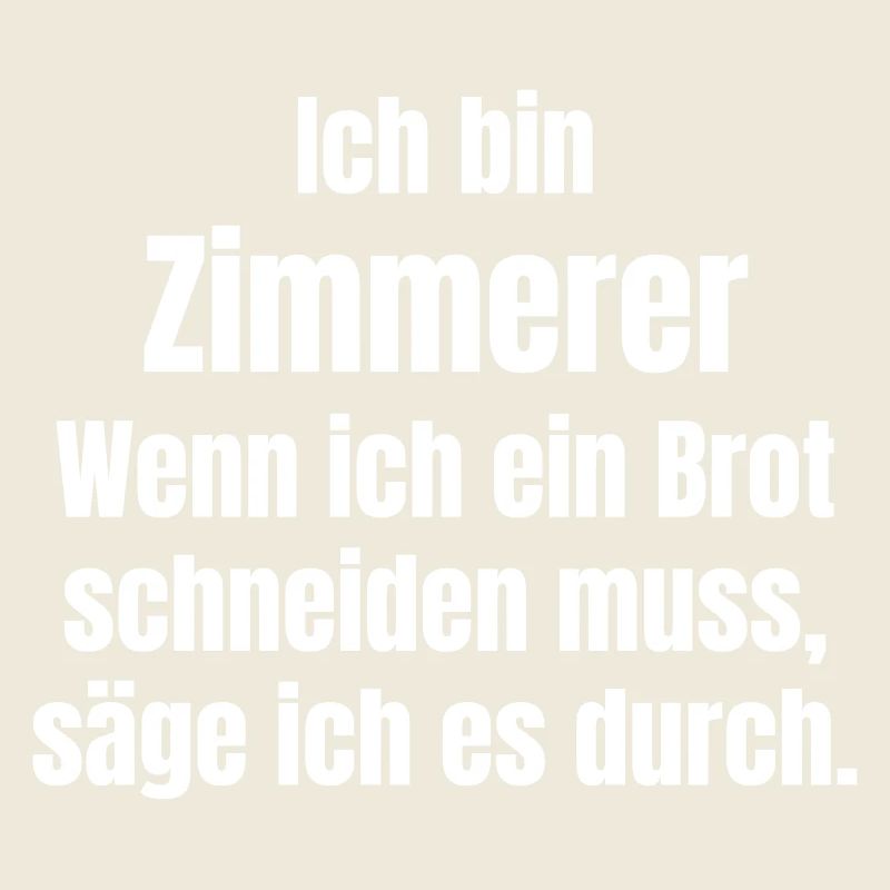 Carpenter cuts bread, not saws